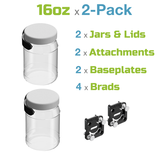 Wallwerx Jar 16oz (2-pack)
