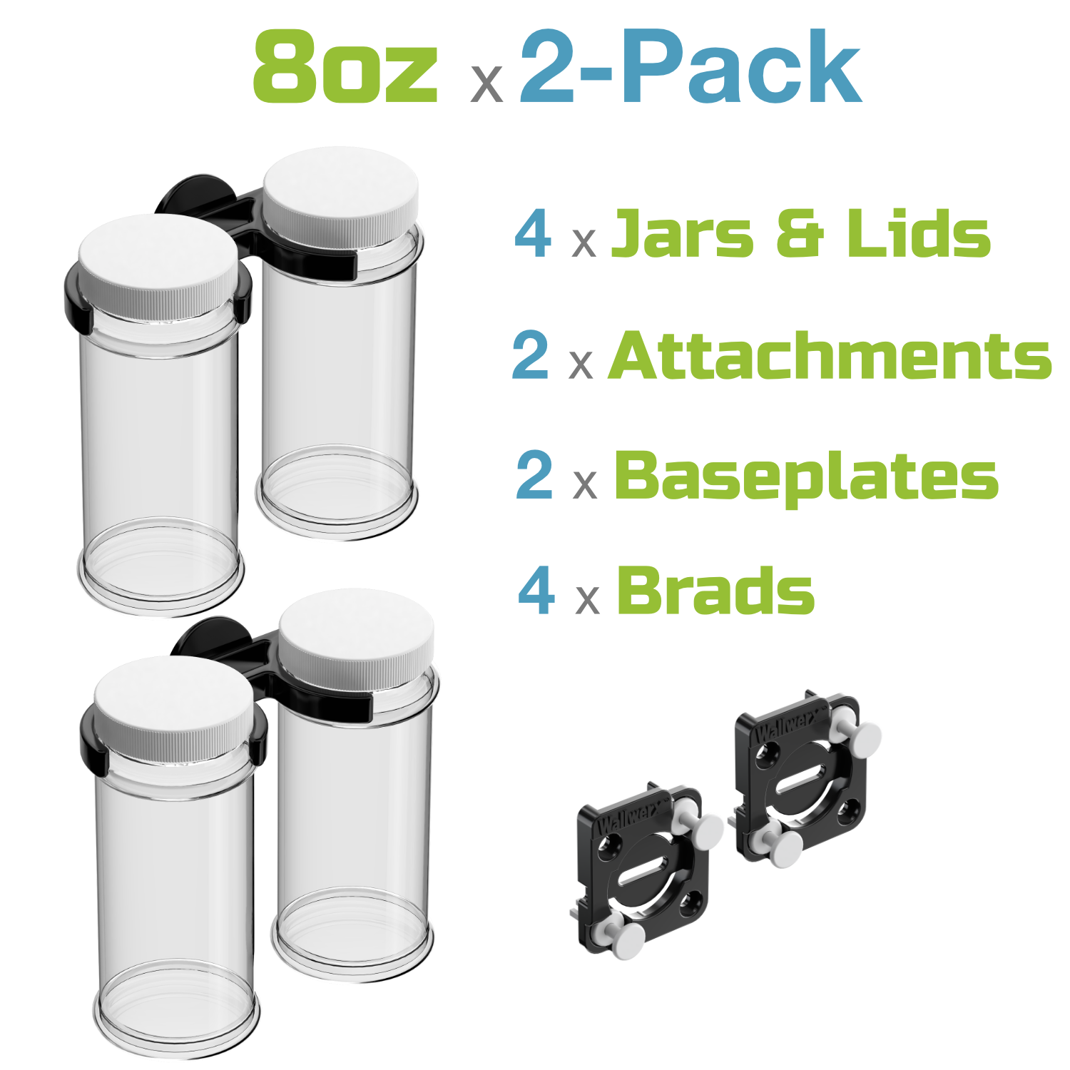 Wallwerx Jar 8oz (2-pack)