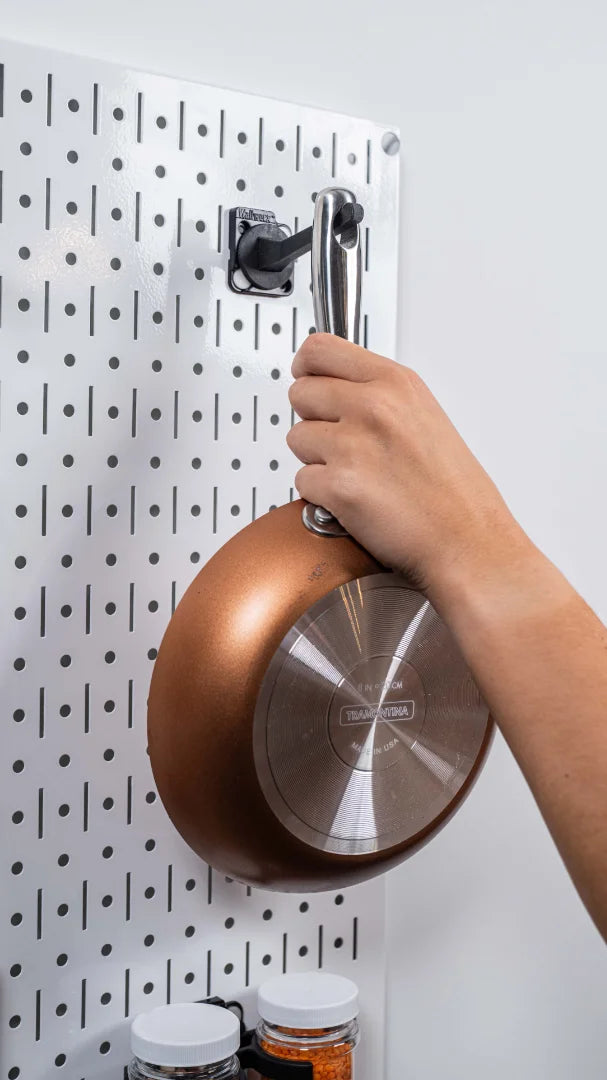 Locking Pegboard Hooks, 3-Inch (4-pack) - Wallwerx