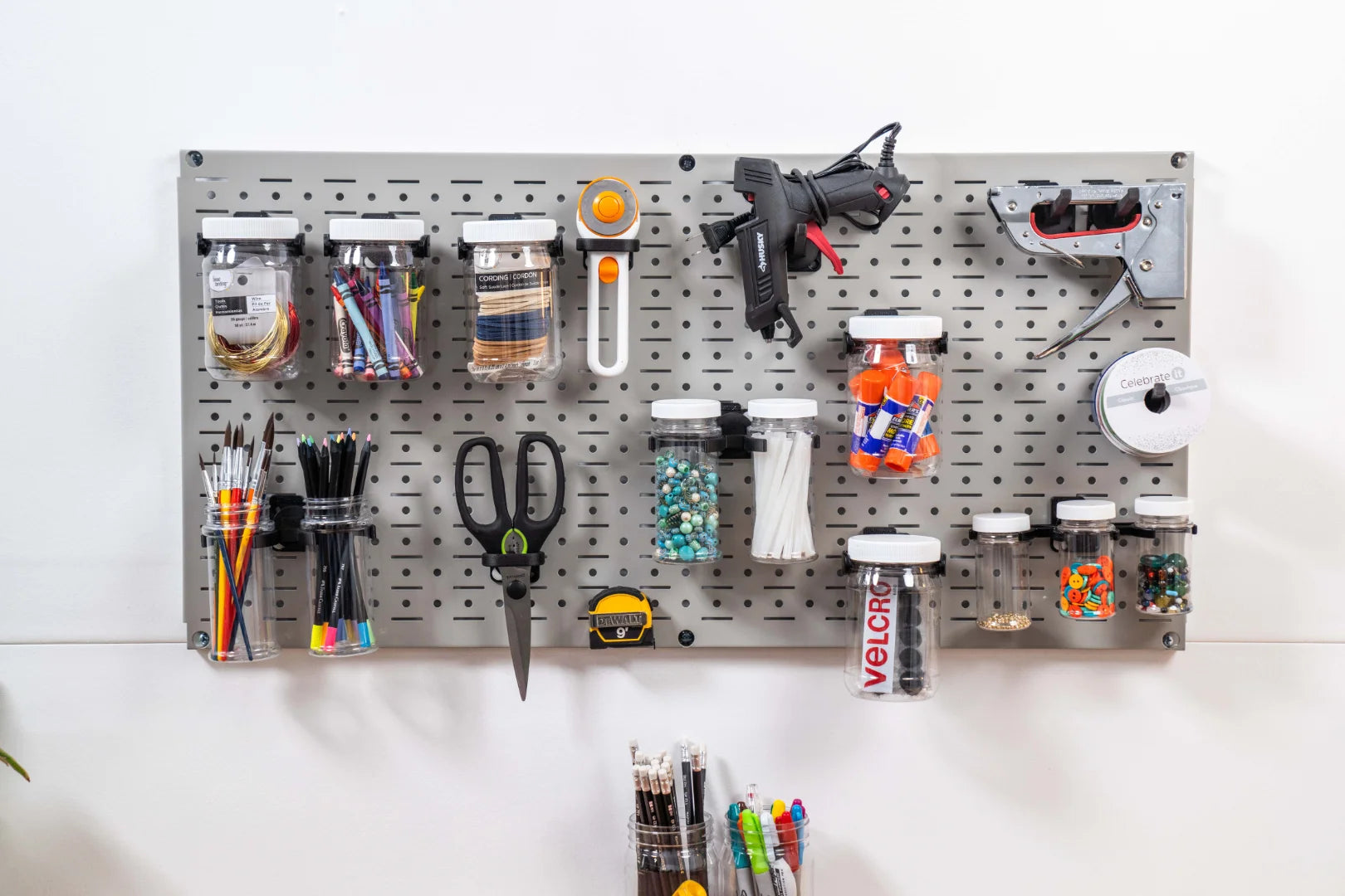 Locking Pegboard Hooks, 3-Inch (4-pack) - Wallwerx