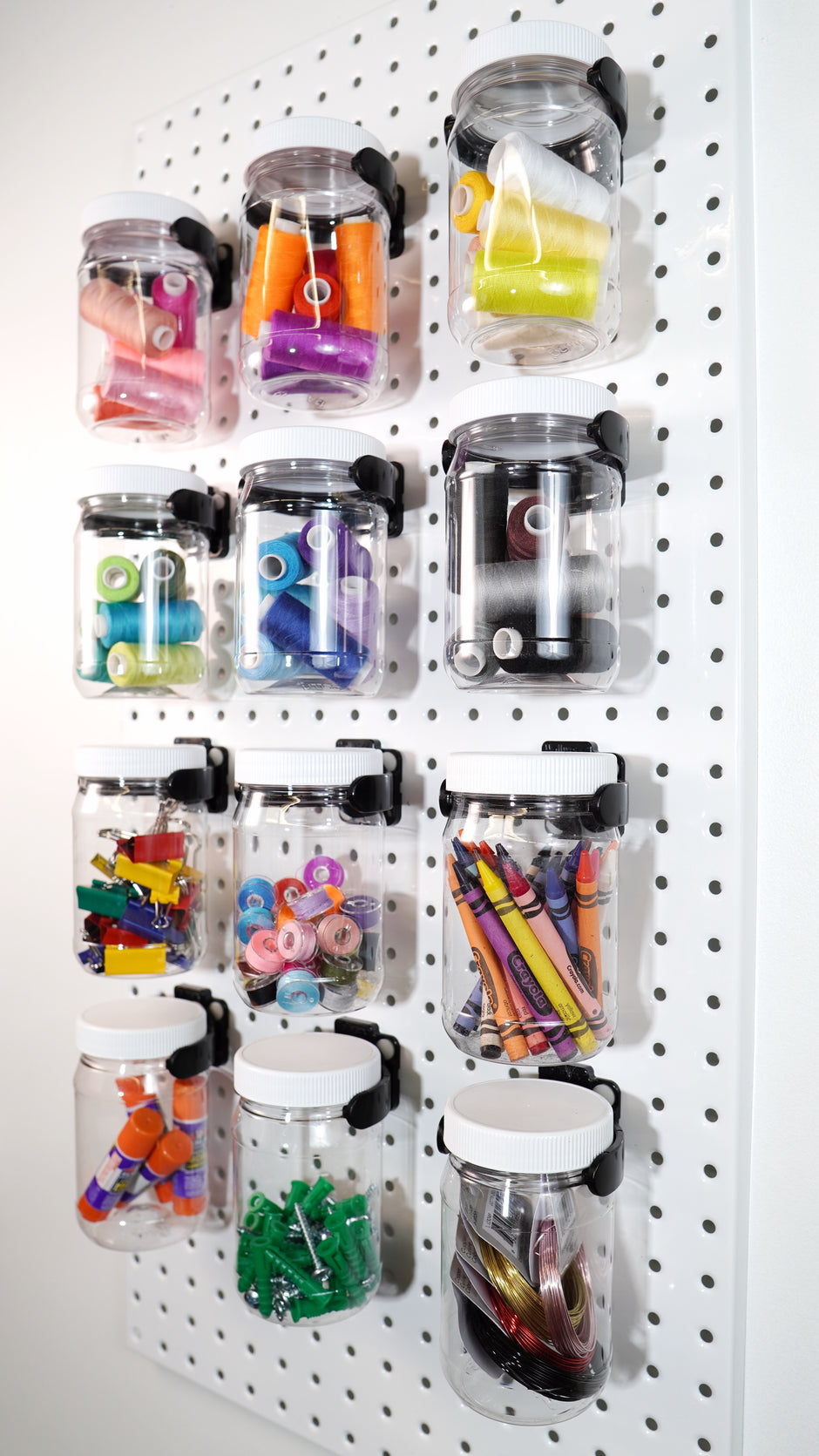These are standard pegboard specifications