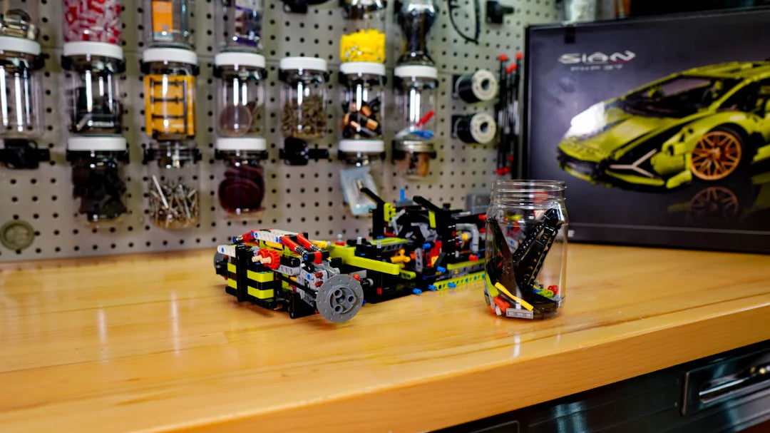 Wallwerx DIY Home Kit - Wall mounted jars, hooks, tool holders