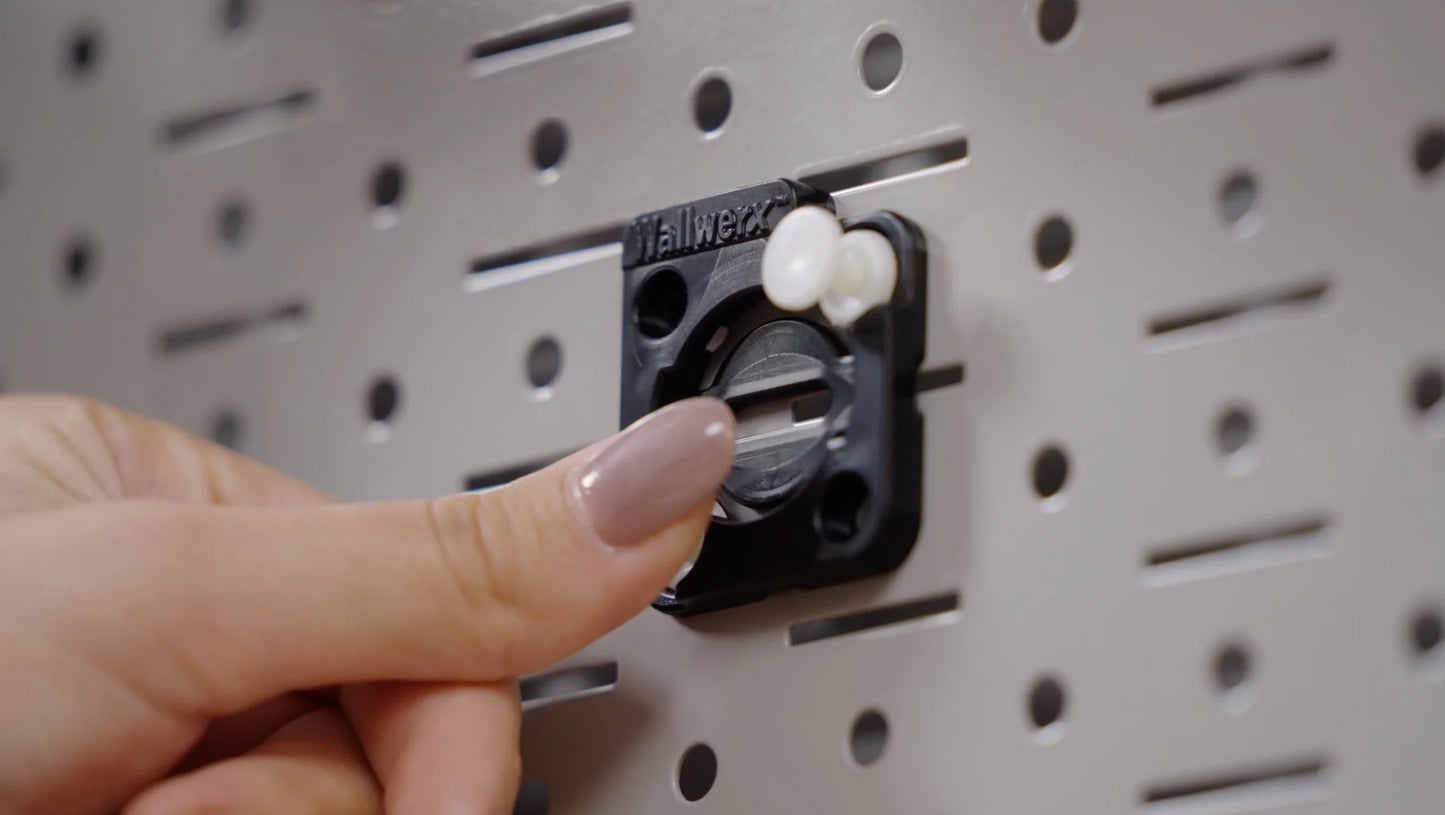 White Pegboard - 32in x 16in - metal - easy install
