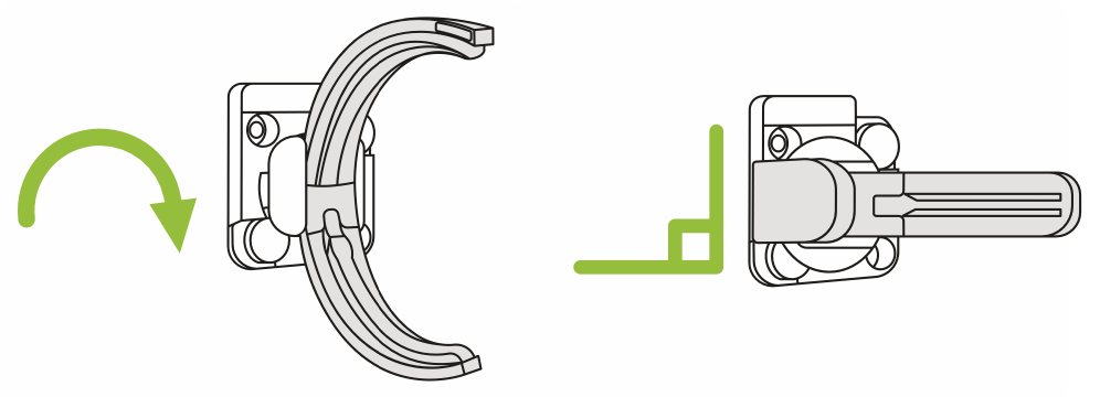 Wallwerx Regular Mouth Jar Bracket (1-pack)