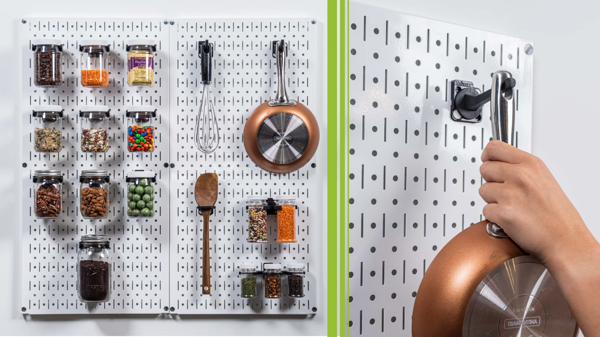 Pegboard + Starter Kit - black metal pegboard, pegboard containers, hooks, tool holders (Copy)
