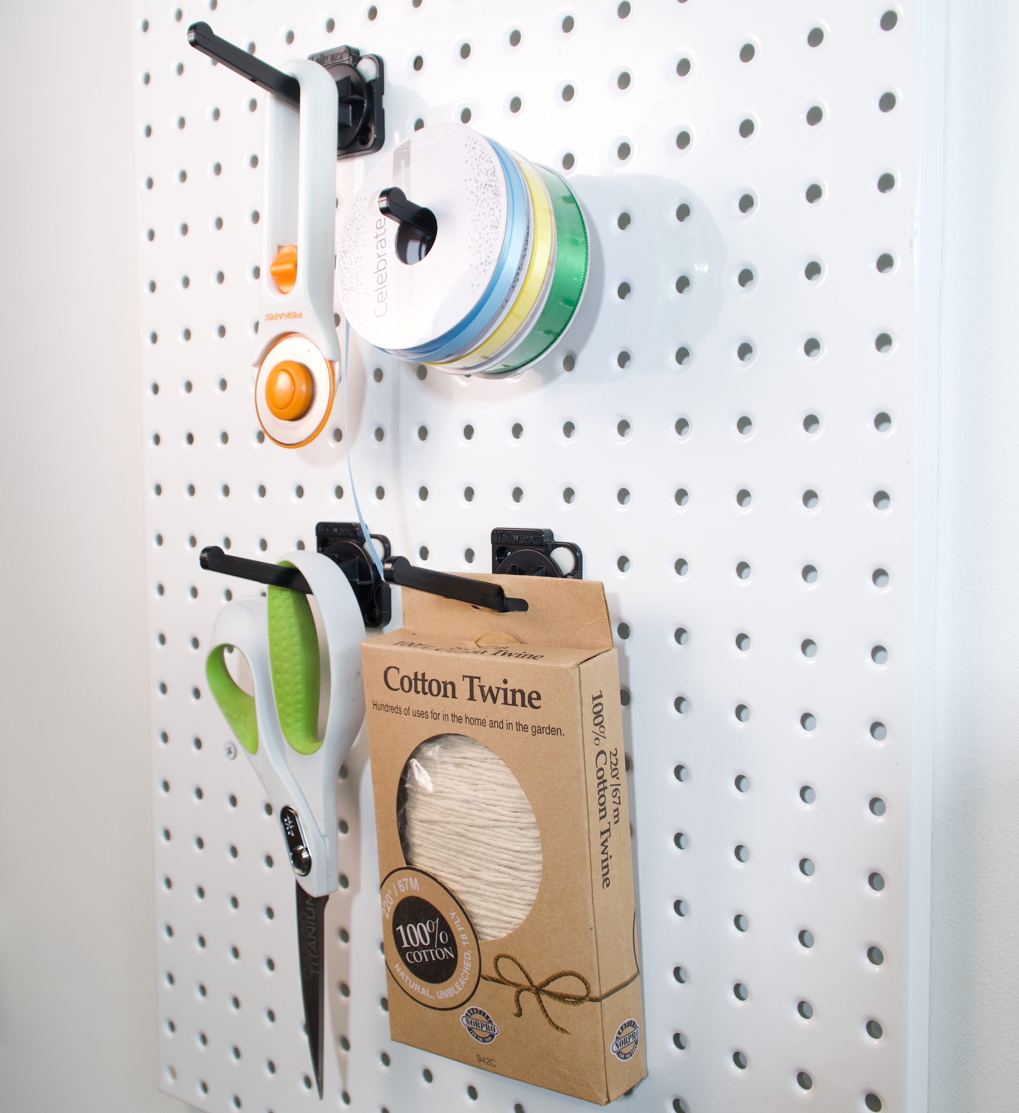 Pegboard + Starter Kit - black metal pegboard, pegboard containers, hooks, tool holders (Copy)