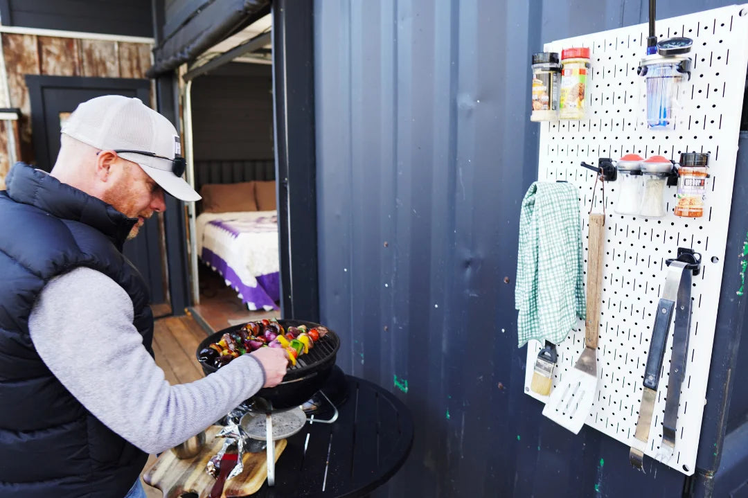 Wallwerx DIY Home Kit - Wall mounted jars, hooks, tool holders