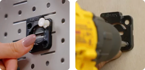 Wallwerx DIY Home Kit - Wall mounted jars, hooks, tool holders