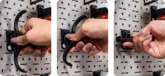 Wallwerx DIY Home Kit - Wall mounted jars, hooks, tool holders