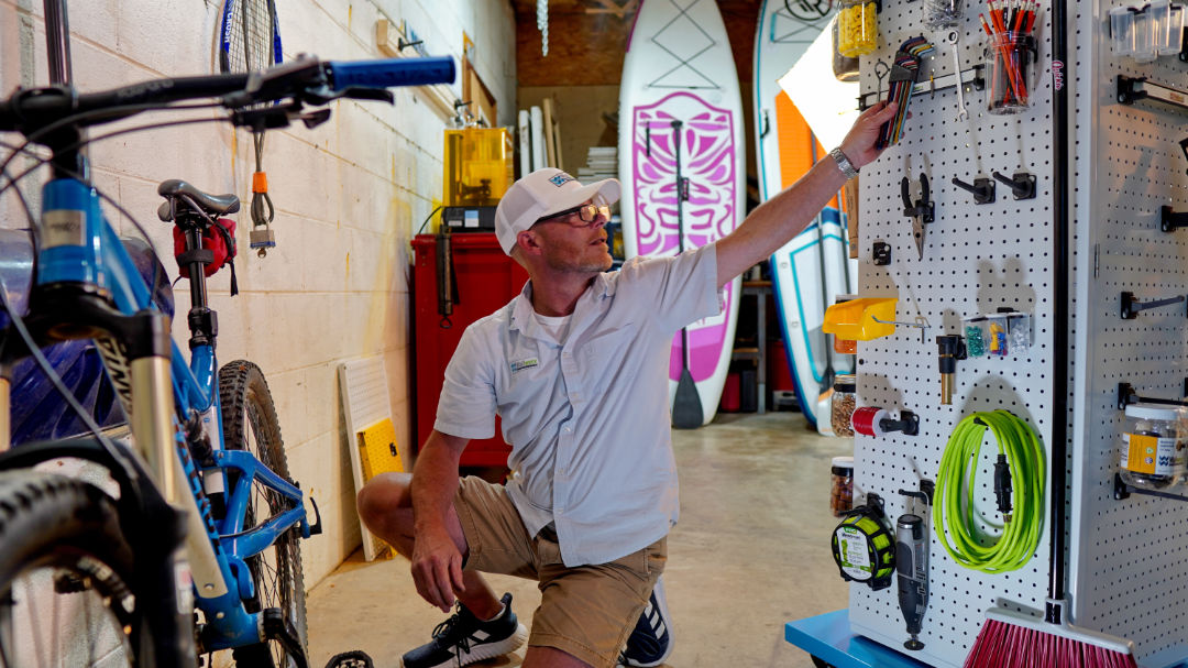 Garage organization and storage system for tools and small items with Wallwerx